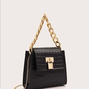 BRAND NEW Mini Chain Croc Satchel Bag